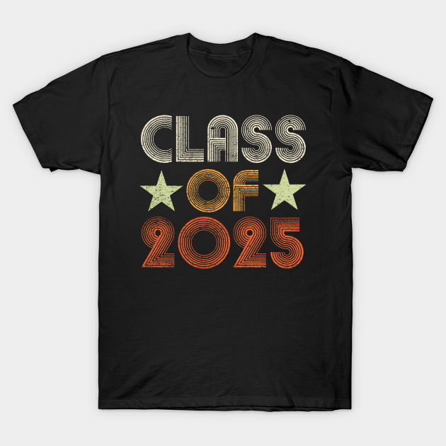 Class Of 2025 Retro Vintage Senior Graduation Class Of 2025 TShirt